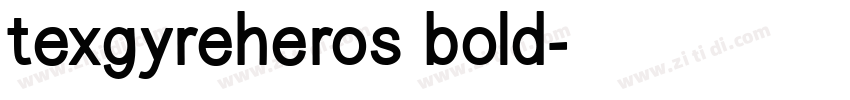 texgyreheros bold字体转换